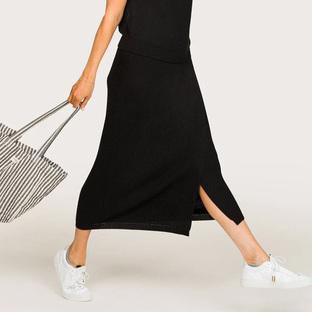 *New With Tags* Alala Tropez Skirt - Black, Size Medium, Midi Skirt